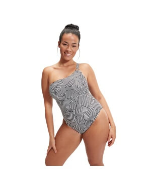 Speedo Shaping Printed Asymmetric sundbolur