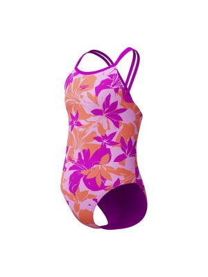 Speedo Printed Twinstrap stelpu sundbolur