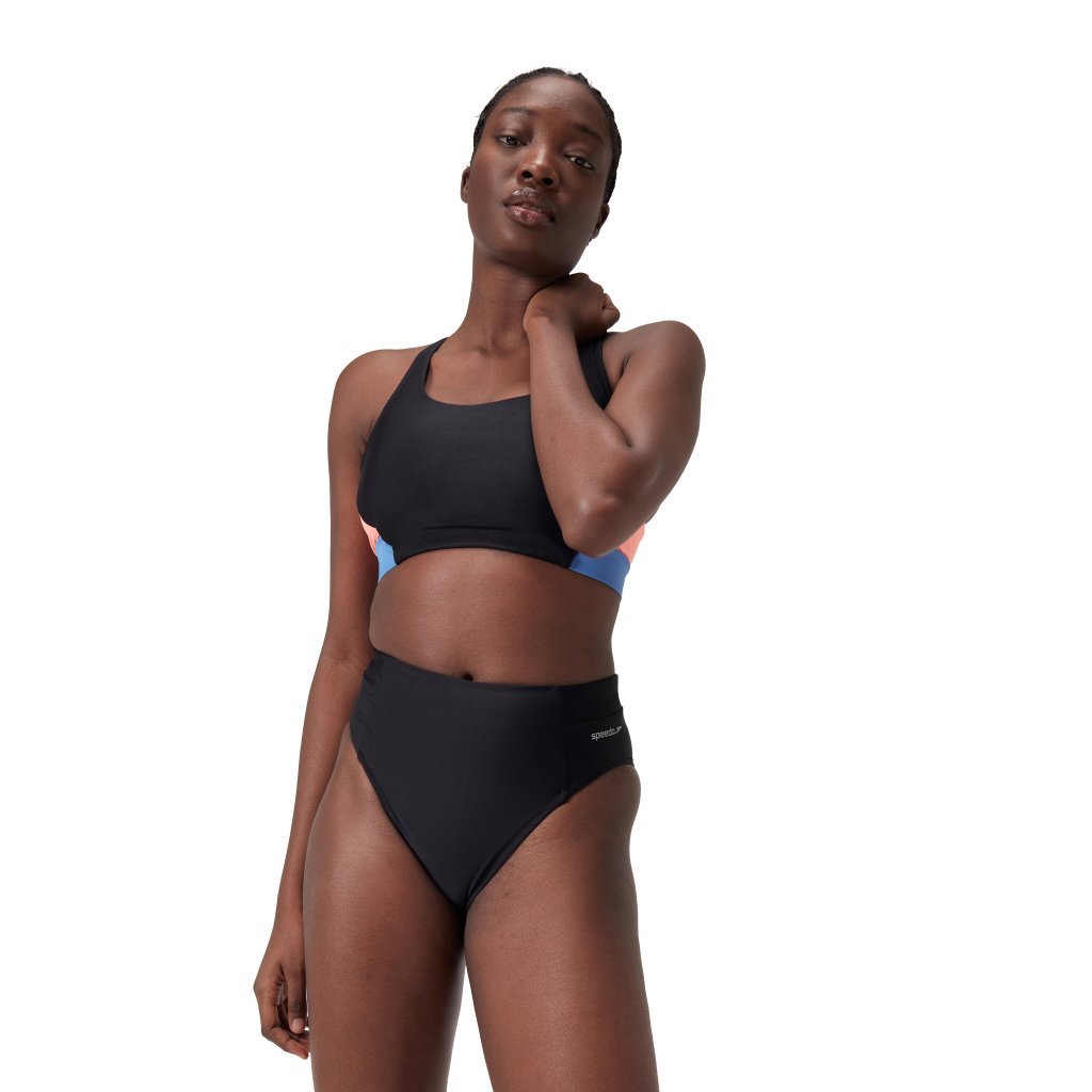 Speedo Solid High Waist bikini buxur