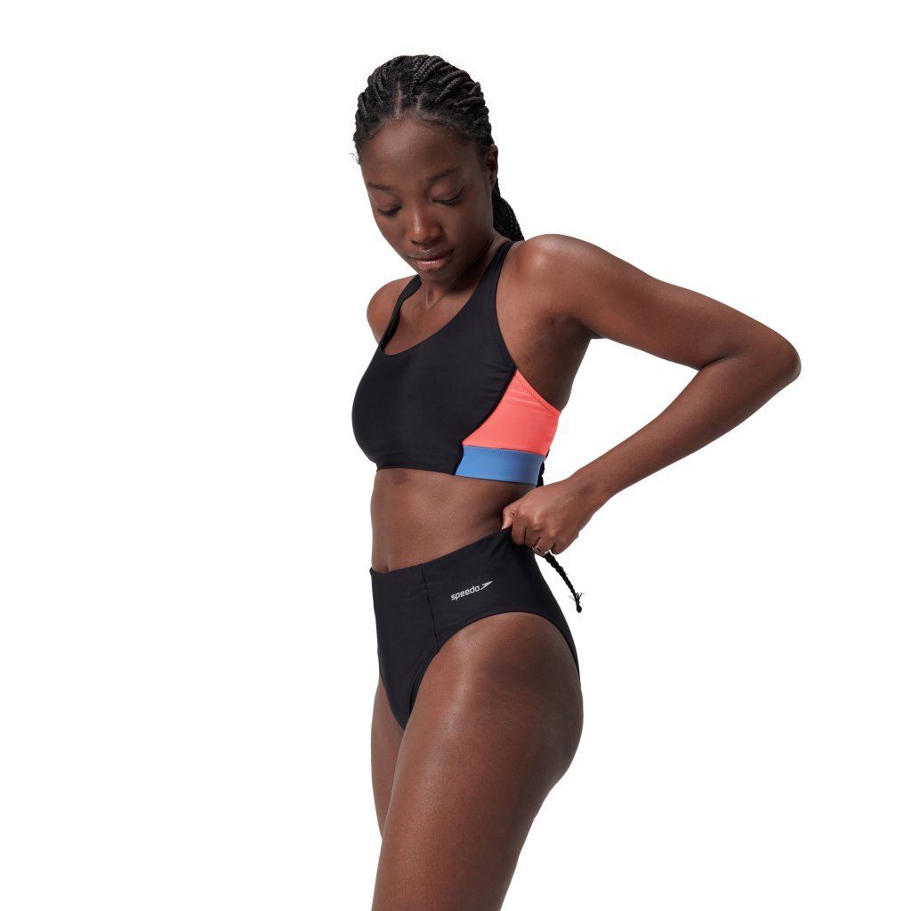 Speedo Solid High Waist bikini buxur - Image 2