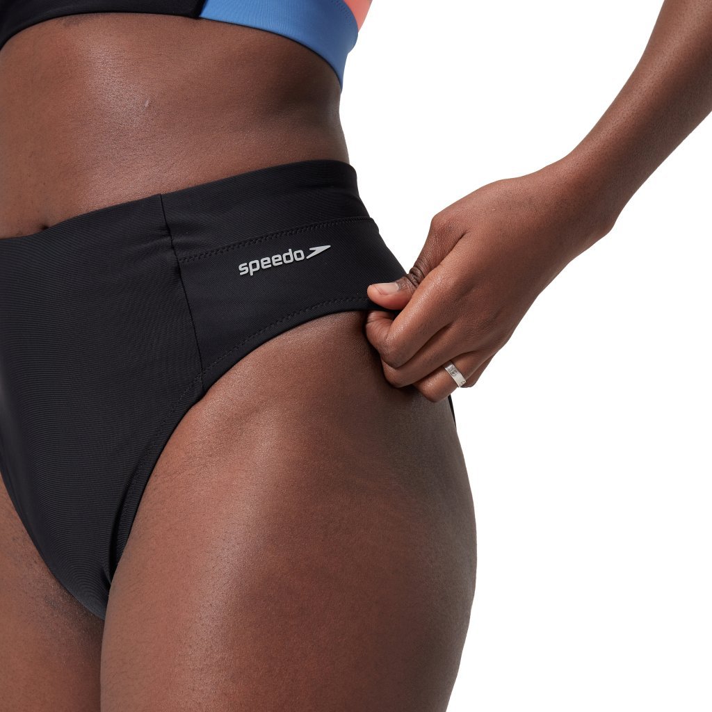 Speedo Solid High Waist bikini buxur - Image 4